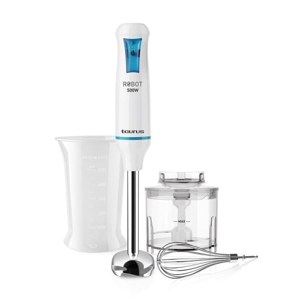 Mixeur Multifonction TAURUS 3en1 600W Blanc (916998) Mixeur Multifonction TAURUS 3en1 600W Blanc (916998)